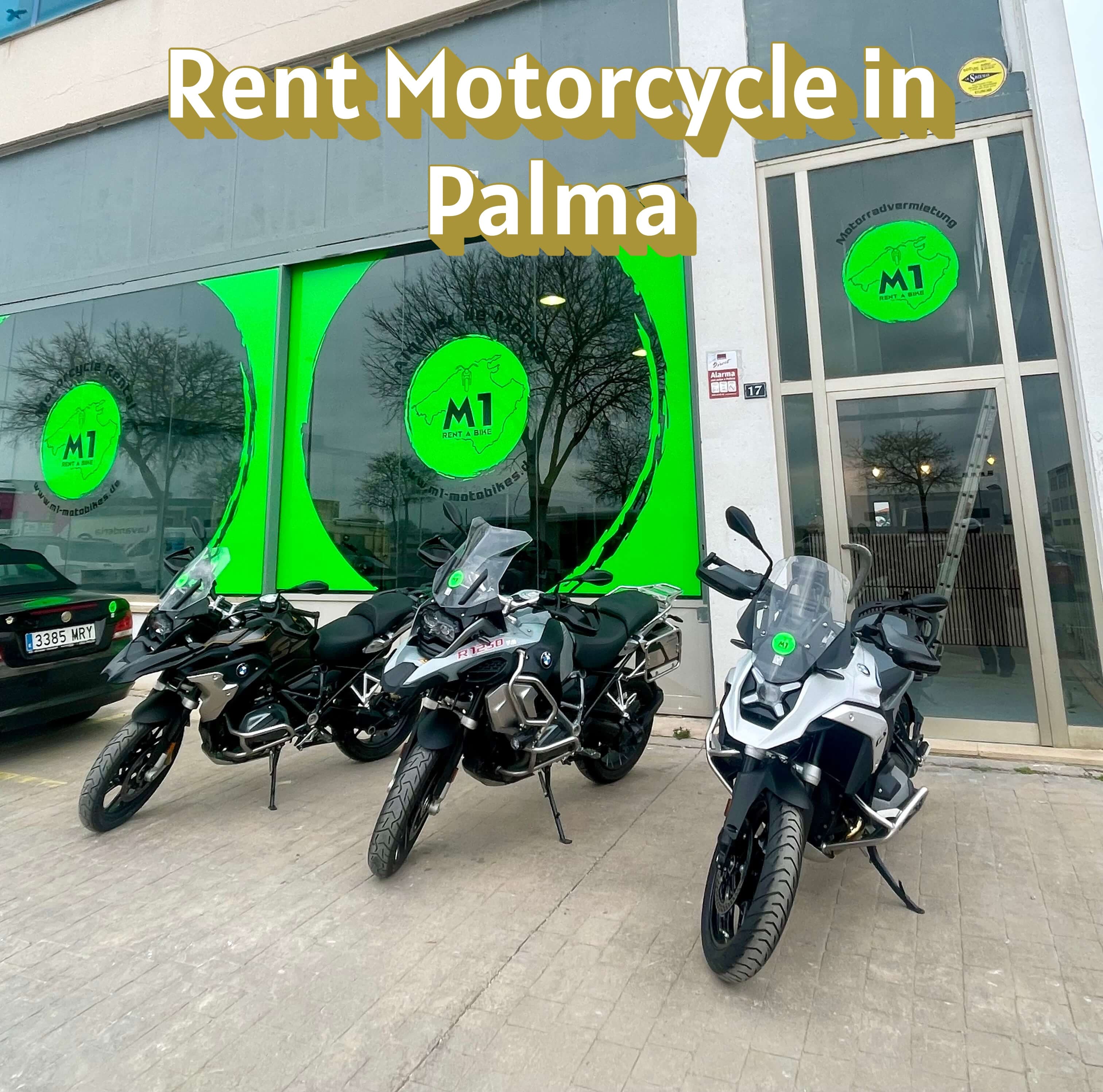 Motorcycle rental in Palma with scenic view, Mallorca